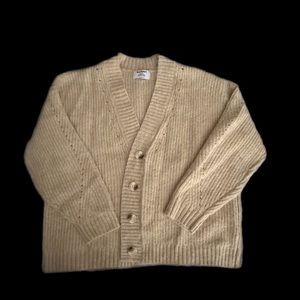 Old Navy Ecru Cotton Sweater Women Size Medium Petite